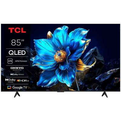 TCL Телевізор 85" QLED 4K 60Hz Smart Google TV Titan ONKYO sound