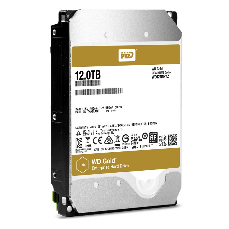 WD Жорсткий диск 12TB 3.5" 7200 256MB SATA Gold