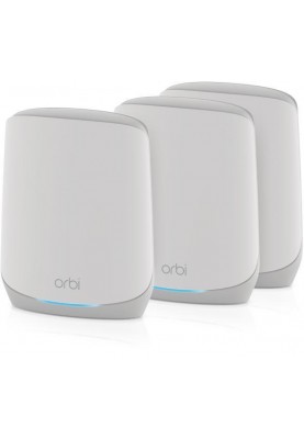 NETGEAR WiFi-система Orbi RBK763S AX5400, WiFi 6, MESH, 3xGE LAN, 1xGE WAN, біл. кол. (3шт.)