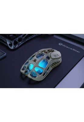 GravaStar Миша Mercury M1 Pro, magnesium alloy body, BT/WL/USB-A, RGB, Battle-Worn