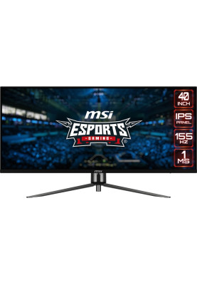 MSI Монітор 40" MAG401QR 2xHDMI, DP, USB-C, 2xUSB, Audio, IPS, 3440x1440, 21:9, 155Hz, 1ms, sRGB 118%, AdaptiveSync, HDR400