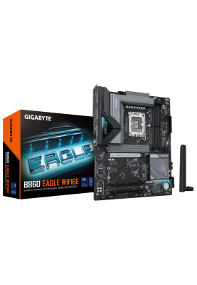 Gigabyte Материнська плата B860 EAGLE WIFI6E s1851 B860 4xDDR5 M.2 Wi-Fi BT HDMI DP ATX
