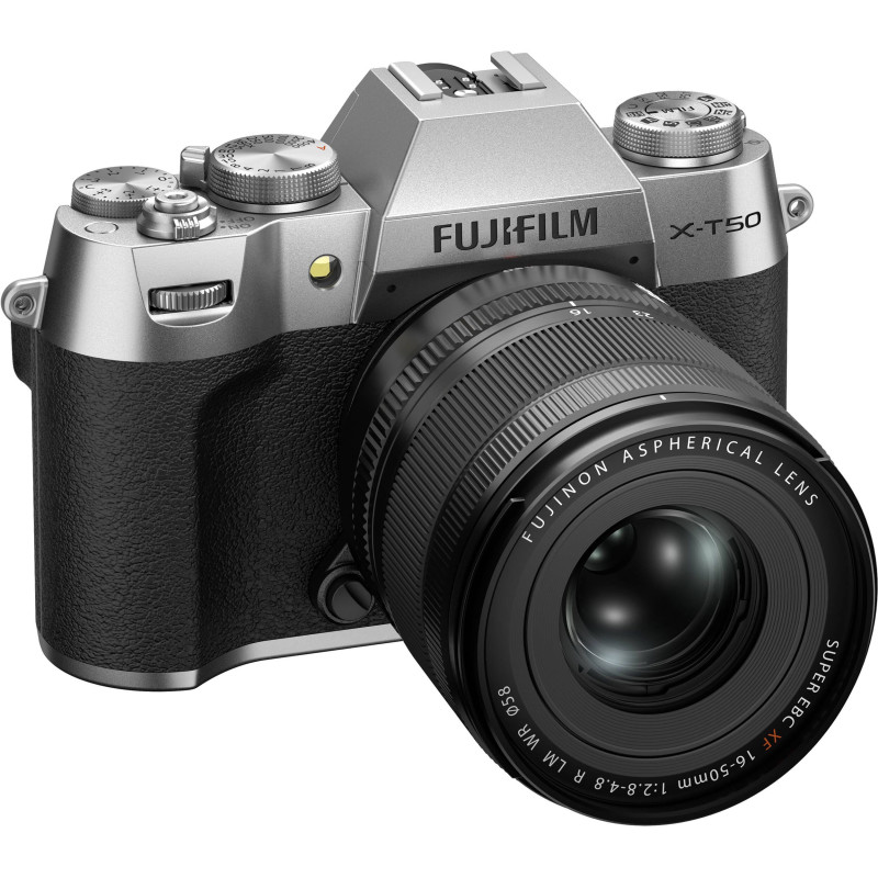 Fujifilm Цифр. фотокамера X-T50 + XF16-50mmF2.8-4.8 R LM WR Kit Silver
