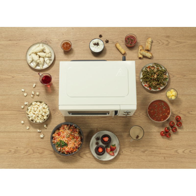 Gorenje Мікрохвильова піч Gorenje, 20л, мех. керув., 700Вт, гриль, бежевий