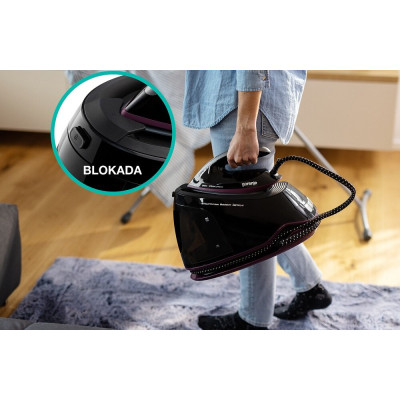 Gorenje Праска , 2800Вт, 280мл, паровий удар -50гр, верт. відпарювання, антинакип, керам. підошва, фіолетовий