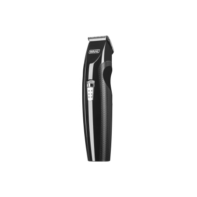 Moser Тример WAHL Mustache&Beard, для бороди та вусів, 2хАА, роторний мотор, насадок-4, гребінець, підставка, сталь, чорний
