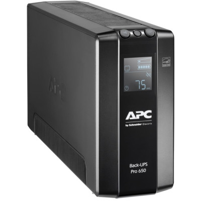 APC Джерело безперебійного живлення Back-UPS Pro 650VA/390W, LCD, USB, 6xC13