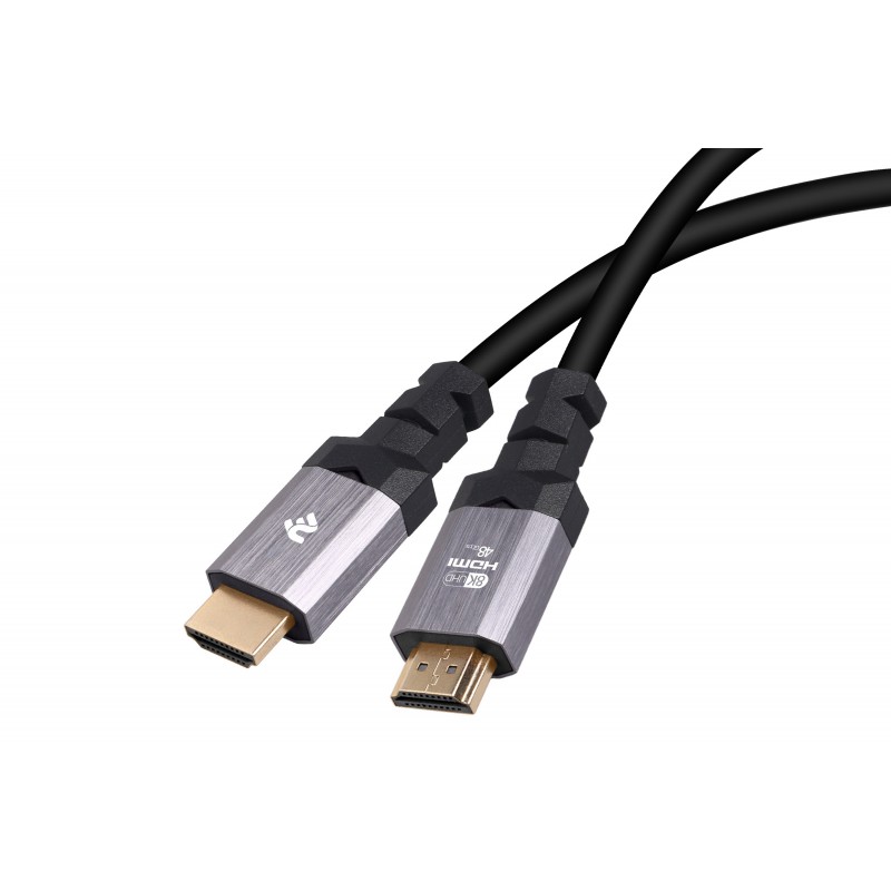 2E Кабель HDMI (M/M), 1.8м, 2.1, 4K/120Hz, 8K/60Hz 48Gbps, Ultra High Speed, чорний