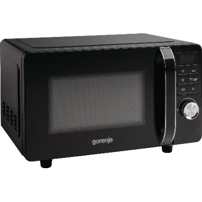 Gorenje Мікрохвільова піч, 20л, електр. кер., 700Вт, гриль, дисплей, чорний