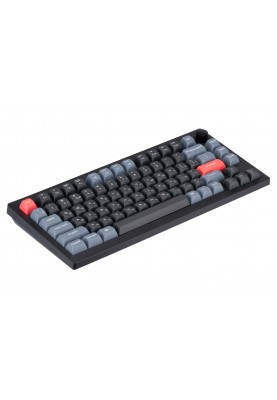 Keychron Клавиатура V1 84 Key QMK Gateron G PRO Blue Hot-Swap RGB Knob Carbon Black