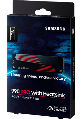 Samsung Накопичувач SSD M.2 1TB PCIe 4.0 990PRO + радіатор