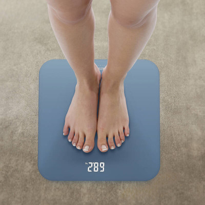 Tefal Ваги Tefal підлогові Classic, 180кг, AAAx3 в комплекті, скло, темно-синій