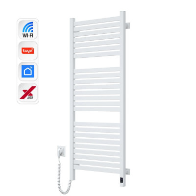 Navin Рушникосушка електрична Авангард Х, 1200х480х71мм, Wi-Fi, сталь, білий, ліве підключення