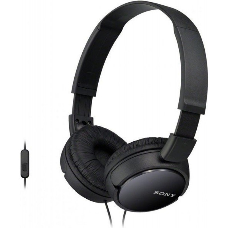 Sony Навушники On-ear MDR-ZX110AP 3.5 mini-jack, Mic, Чорний