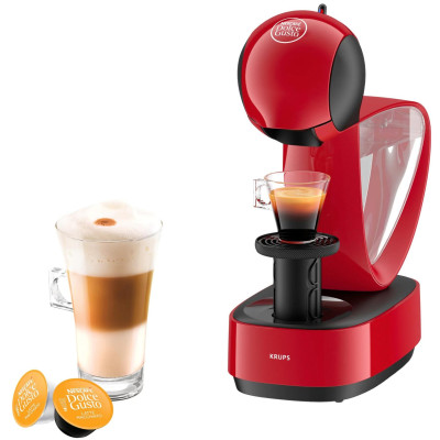 Krups Кавоварка капсульна Infinissima, 1.2л, капсули NESCAFE Dolce Gusto, червоний