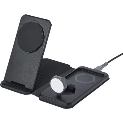 UAG Портативне бездротове зарядне пристрій 3в1 Travel Charger, Black/Grey