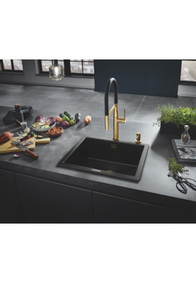 Grohe Змішувач для кухні Essence, довж.виливу - 240мм, поворотний/гнучкий, 1важіль, матовий прохолодний схід сонця
