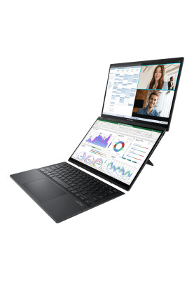 ASUS Ноутбук Zenbook Duo UX8406CA-PZ043W 14" 3K OLED, Intel Ultra 9 285H, 32GB, F1TB, UMA, Win11, Сірий