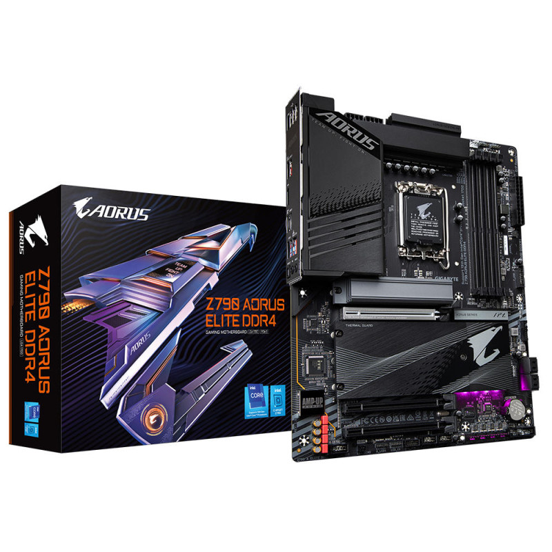 Gigabyte Материнська плата Z790 AORUS ELITE DDR4 s1700 Z790 4xDDR4 M.2 HDMI ATX