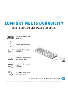 HP Комплект 230 WL UKR white