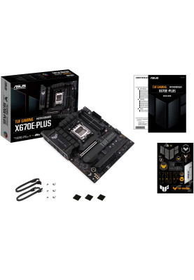 ASUS Материнcька плата TUF GAMING X670E-PLUS sAM5 X670 4xDDR5 M.2 HDMI DP ATX