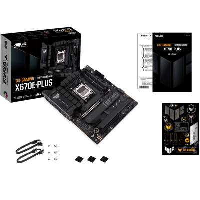 ASUS Материнcька плата TUF GAMING X670E-PLUS sAM5 X670 4xDDR5 M.2 HDMI DP ATX