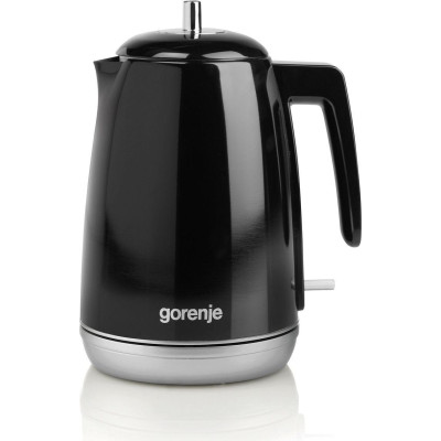 Gorenje Електрочайник 1.7л, Strix контроль, чорний
