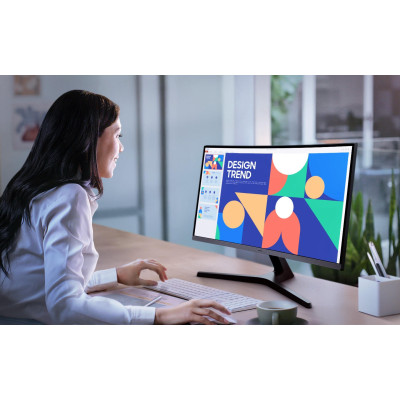 Samsung Монітор 27" S27D390 D-Sub, HDMI, VA, 100Hz, 4ms, CURVED