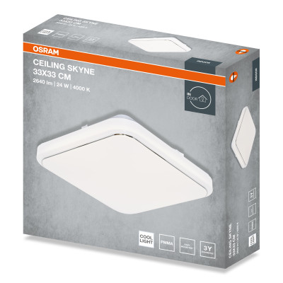 Osram Світильник накладний CEILING SKYNE 330мм Square 24Вт 4000K Osram Світильник накладний CEILING SKYNE 330мм Square 24Вт 4000K
