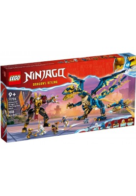 LEGO Конструктор Ninjago Дракон стихій проти робота Володарки
