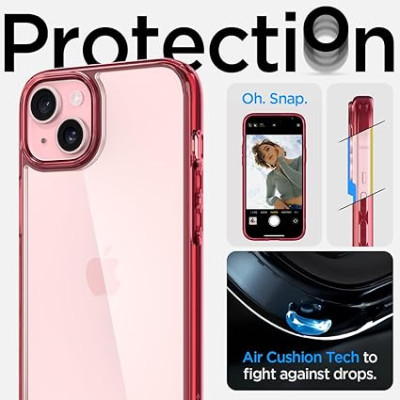 Spigen Чохол для Apple iPhone 15 Plus Ultra Hybrid, Red Crystal