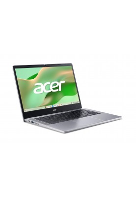 Acer Ноутбук Chromebook CB314-4H 14" FHD IPS, Intel C N100, 8GB, F128GB, UMA, ChromeOS, сріблястий