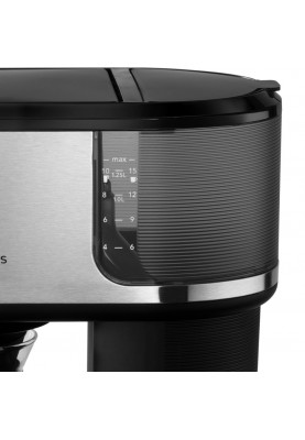 Russell Hobbs Кавоварка Attentiv, 1.25л, мелена, чорно-срібний