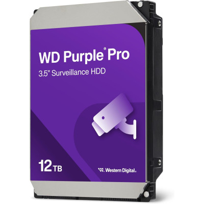 WD Жорсткий диск 12TB 3.5" 7200 512MB SATA Purple Pro Surveillance