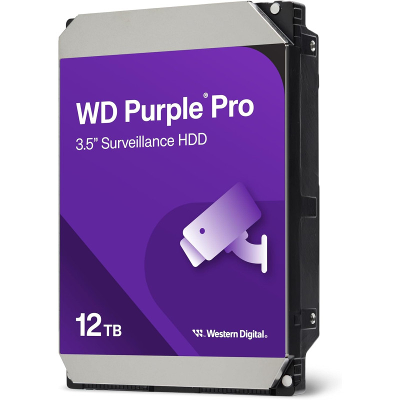WD Жорсткий диск 12TB 3.5" 7200 512MB SATA Purple Pro Surveillance