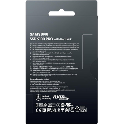 Samsung Накопичувач SSD Samsung M.2 1TB PCIe 5.0 9100PRO+ радіатор