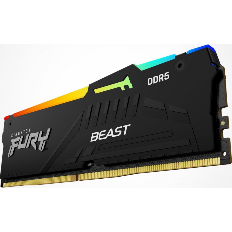 Kingston Пам'ять до ПК DDR5 4800 8GB FURY Beast RGB