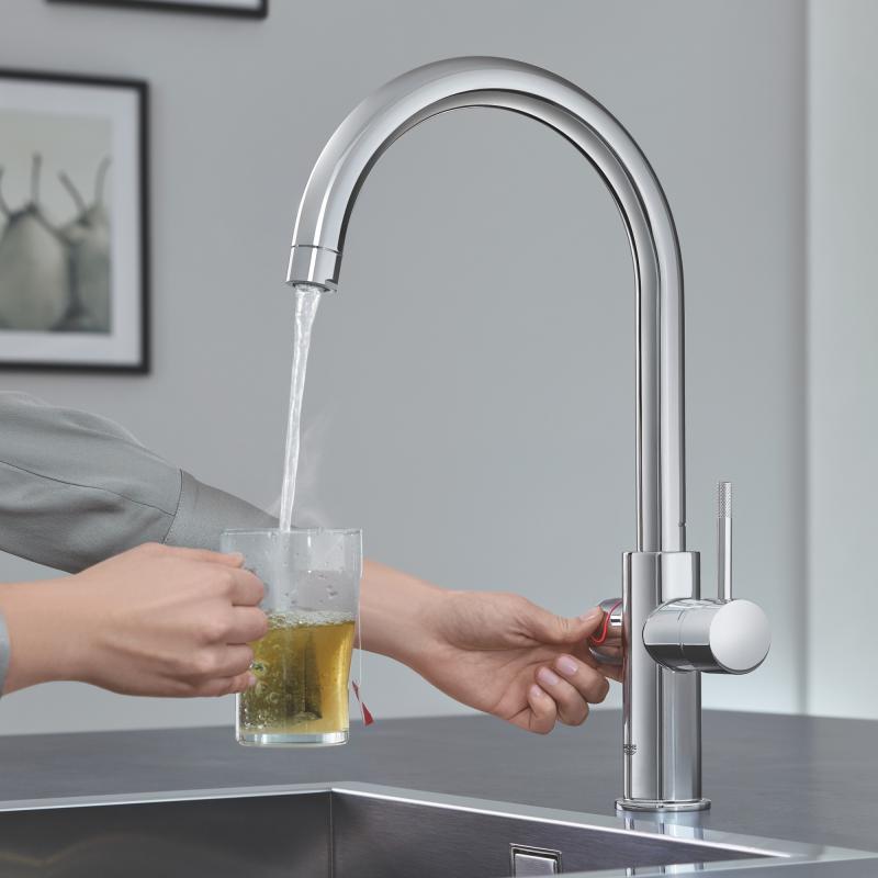 Grohe Комплект змішувача для кухні Red Duo і бойлерна система M розміру