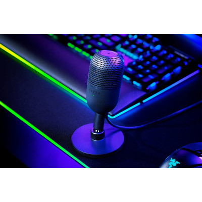 Razer Мікрофон геймінговий Seiren V3 Mini, Omni, USB-A, 1.2м, чорний