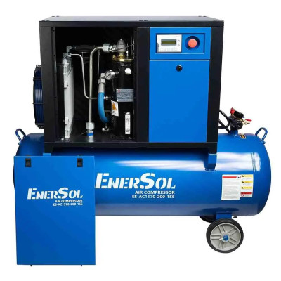 EnerSol Компресор повітряний гвинтовий  ES-AC1570-200-1SS 7.5кВт, 200л, 1570л/хв, 10бар, 198кг