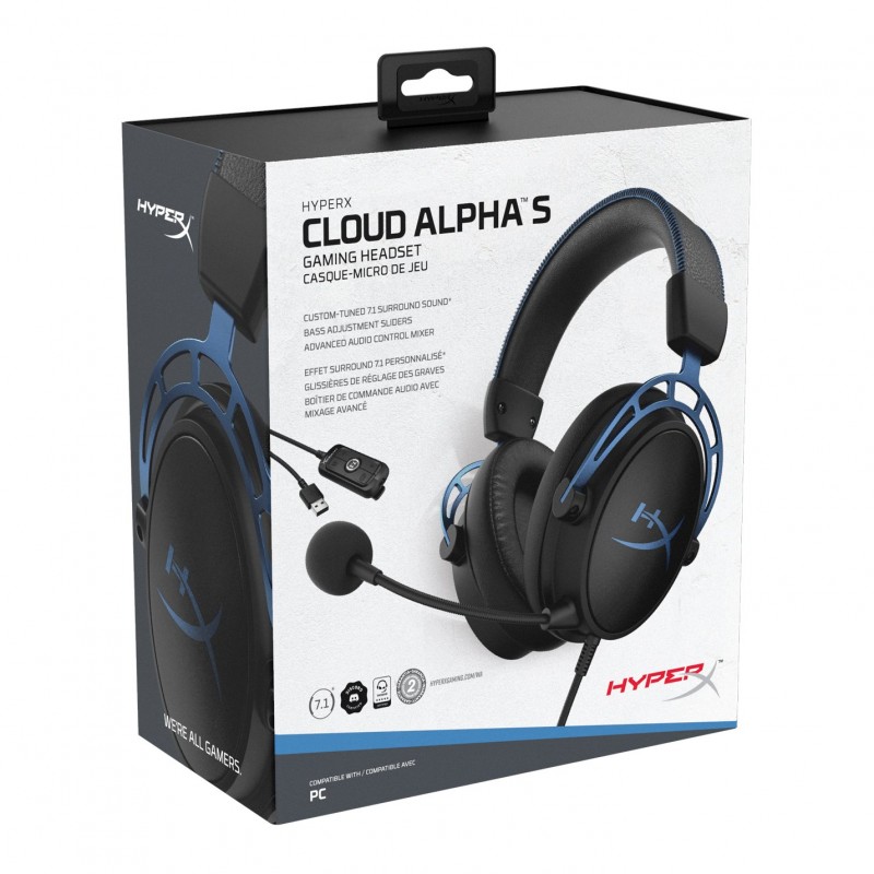 HyperX Гарнітура ігрова Cloud Alpha S Black/Blue