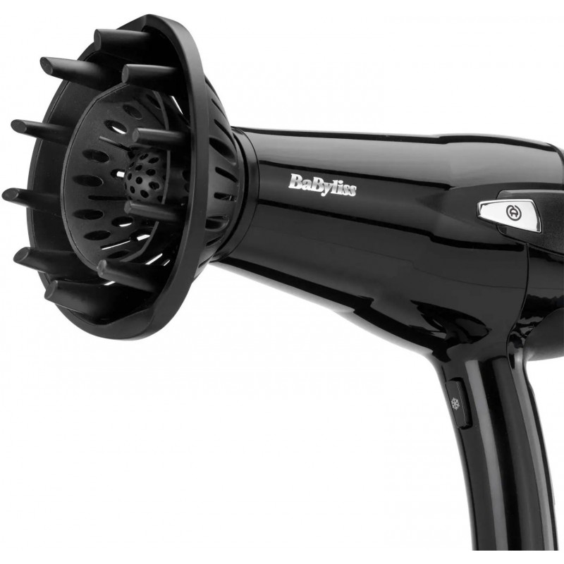 BaByliss Фен, 2000Вт, 3 режими, іоніз-я, хол. обдув, змотка шнура, чорний