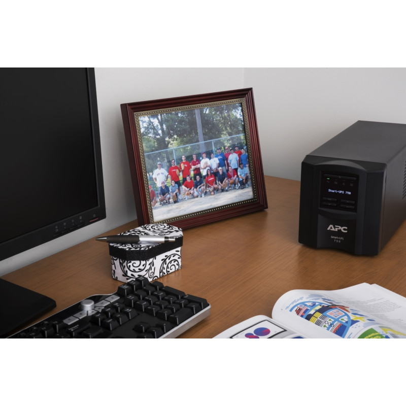 APC Джерело безперебійного живлення Smart-UPS 750VA/500W, LCD, USB, SmartConnect, 8xC13