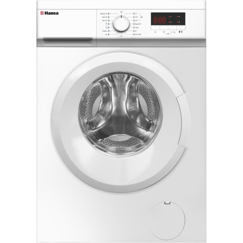 Hansa Пральна машина фронтальна, 7кг, 1200, A+++, 40см, дисплей, білий Hansa Пральна машина фронтальна, 7кг, 1200, A+++, 40см, дисплей, білий
