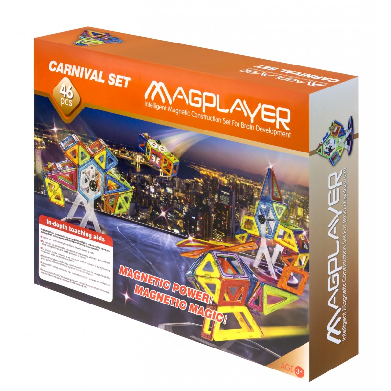 MagPlayer Конструктор магнітний 46 од. (MPB-46)