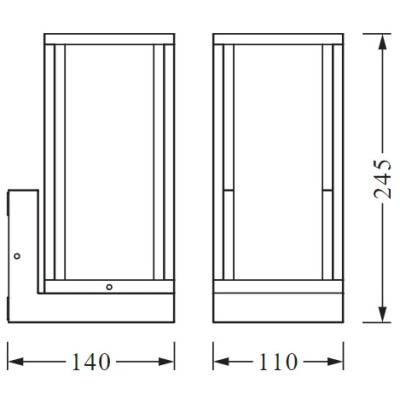 Osram Фасадний світильник ENDURA CLASSIC FRAME WALL E27 DG