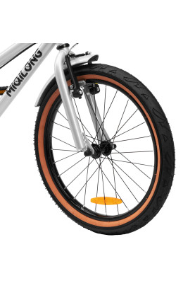 Miqilong Дитячий велосипед ST 20" срібний