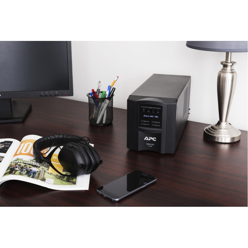 APC Джерело безперебійного живлення Smart-UPS 750VA/500W, LCD, USB, SmartConnect, 8xC13