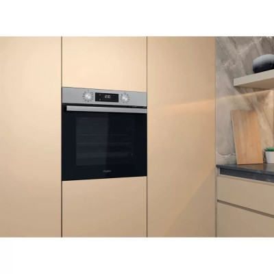 Whirlpool Духовий шафа електричний, 71л, A+, дисплей, конвекція, телескопічні напрямні, нерж.