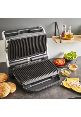 Tefal Гриль прижимний OptiGrill+ XL 2000Вт, темп. режимів-4, з`ємні пластини, алюміній, метал